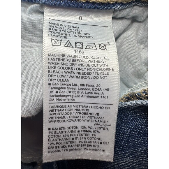 Old Navy O.G. Loose Denim Blue Jeans High Rise Women's SIZE 0 - Picture 4 of 8